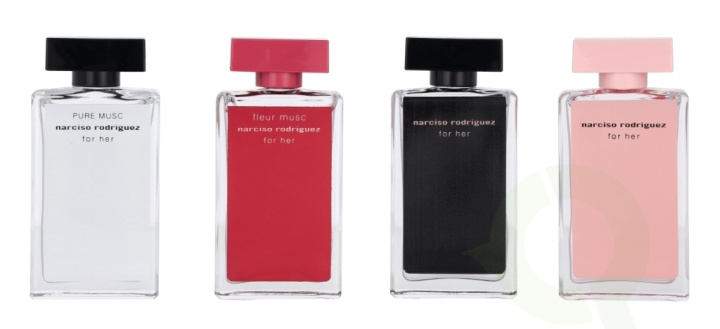 Narciso Rodriguez Collection Set For Her 30 ml Edt 7,5ml/Edp 7,5ml/Fleur Musc Edp 7,5ml/Pure Musc Edp 7,5ml in the group BEAUTY & HEALTH / Gift sets / Gift sets for her at TP E-commerce Nordic AB (C54347)