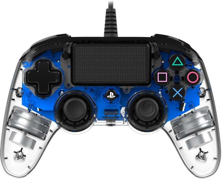 Nacon Wired Compact Controller Upplyst spelkontroll, blå LED, PS4 in the group HOME ELECTRONICS / Game consoles & Accessories / Sony PlayStation 4 / Accessories at TP E-commerce Nordic AB (C54530)