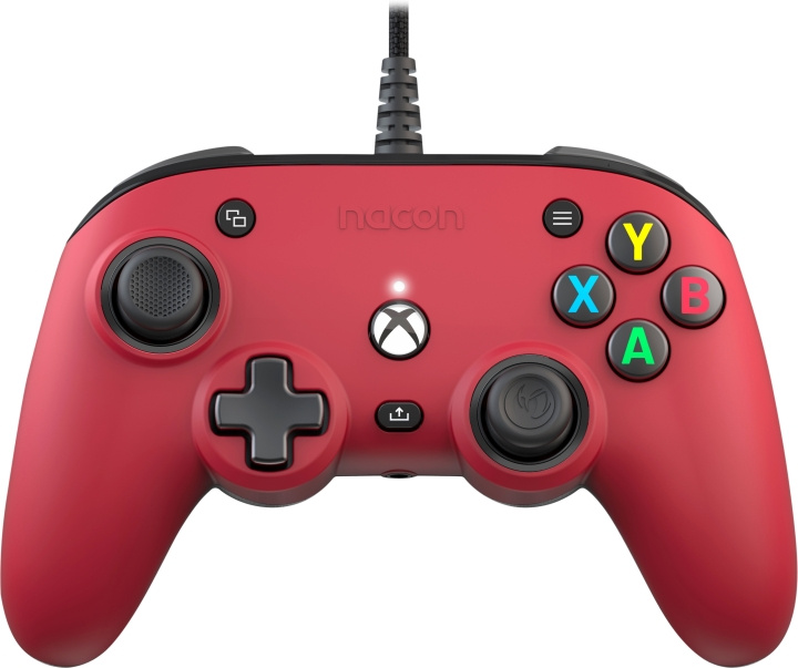 Nacon Pro Compact trådbunden spelkontroll, röd, Xbox / PC in the group HOME ELECTRONICS / Game consoles & Accessories / Xbox One / Accessories at TP E-commerce Nordic AB (C54622)