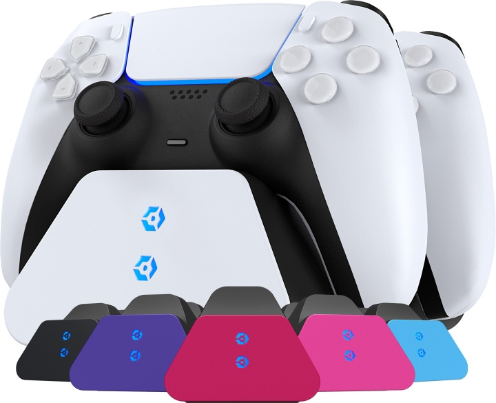 Gioteck Duo DualSense laddningsdocka, PS5 in the group HOME ELECTRONICS / Game consoles & Accessories / Sony PlayStation 5 / Accessories at TP E-commerce Nordic AB (C54634)