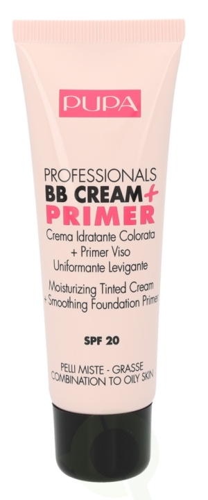 Pupa Milano Pupa Pupa Professionals BB Cream + Primer SPF20 50 ml #002 Sand - Combination To Oily Skin in the group BEAUTY & HEALTH / Makeup / Facial makeup / CC/BB Cream at TP E-commerce Nordic AB (C54840)