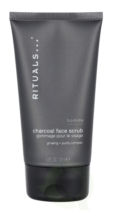 Rituals Homme Charcoal Face Scrub 125 ml Ginseng + Purity Complex in the group BEAUTY & HEALTH / Skin care / Face / Cleaning at TP E-commerce Nordic AB (C55014)