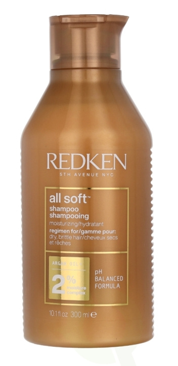 Redken All Soft Shampoo 300 ml For Dry, Brittle Hair in the group BEAUTY & HEALTH / Hair & Styling / Hair care / Schampoo at TP E-commerce Nordic AB (C55126)