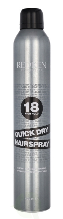 Redken Quick Dry 18 Instant Finishing Hairspray 400 ml in the group BEAUTY & HEALTH / Hair & Styling / Hair styling / Hair spray at TP E-commerce Nordic AB (C55128)