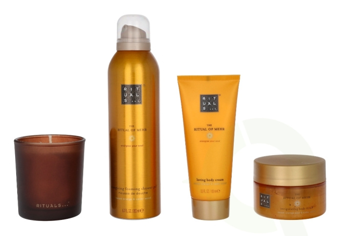 Rituals Mehr Set 565 ml Body Scrub 125 gr / Shower Gel 200 ml / Body Cream 100 ml / Scented Candle 140 gr in the group BEAUTY & HEALTH / Gift sets / Gift sets for her at TP E-commerce Nordic AB (C55159)