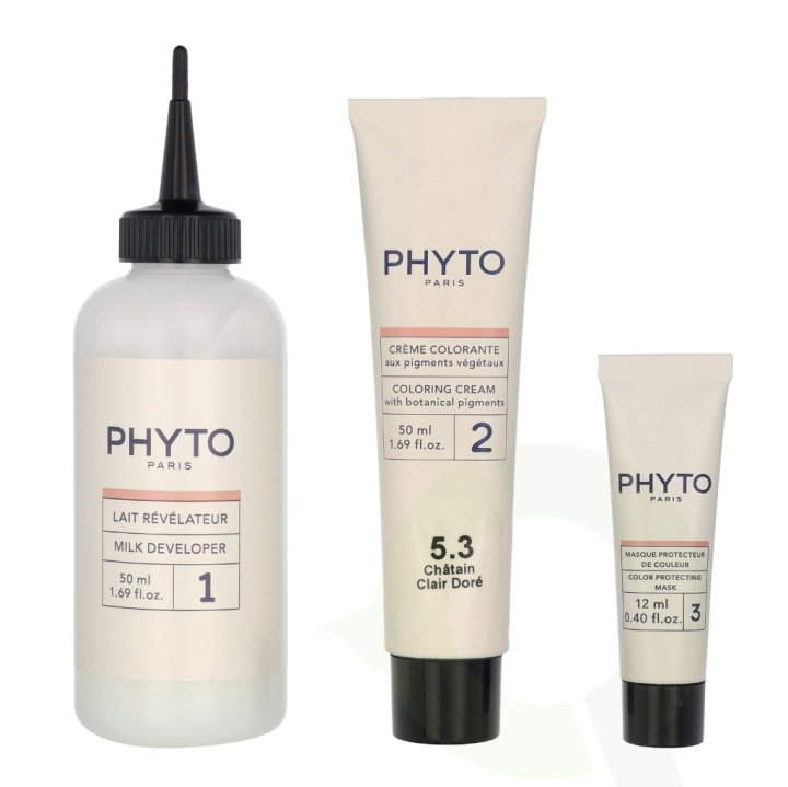 Phyto Phytocolor Permanent Color 112 ml #5.3 Light Golden Brown in the group BEAUTY & HEALTH / Hair & Styling / Hair care / Hair Dye / Hair Dye & Color bombs at TP E-commerce Nordic AB (C55168)