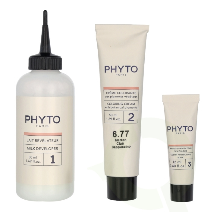 Phyto Phytocolor Permanent Color 112 ml #6.77 Light Brown Cappuccino in the group BEAUTY & HEALTH / Hair & Styling / Hair care / Hair Dye / Hair Dye & Color bombs at TP E-commerce Nordic AB (C55171)