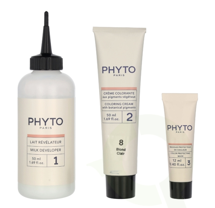 Phyto Phytocolor Permanent Color 112 ml #08 Light Blonde in the group BEAUTY & HEALTH / Hair & Styling / Hair care / Hair Dye / Hair Dye & Color bombs at TP E-commerce Nordic AB (C55173)