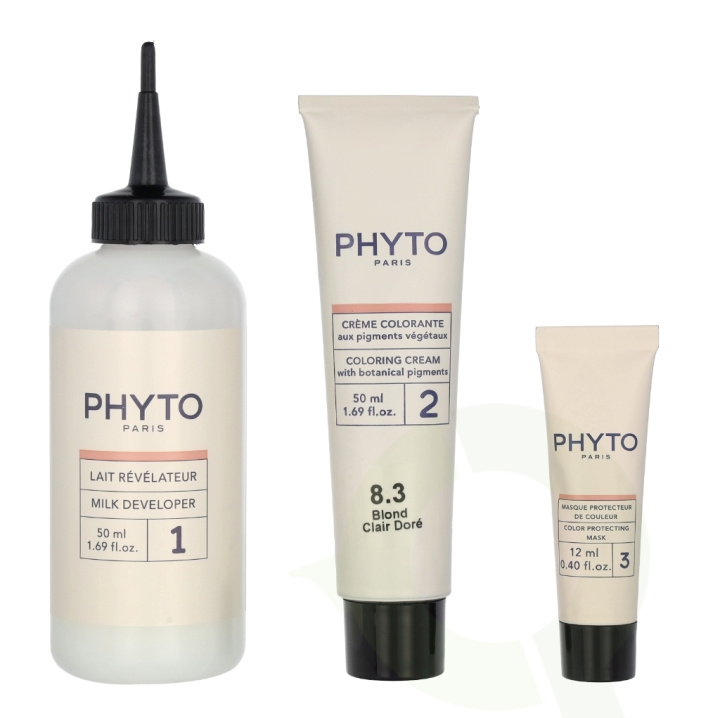 Phyto Phytocolor Permanent Color 112 ml #8.3 Light Golden Blonde in the group BEAUTY & HEALTH / Hair & Styling / Hair care / Hair Dye / Hair Dye & Color bombs at TP E-commerce Nordic AB (C55174)