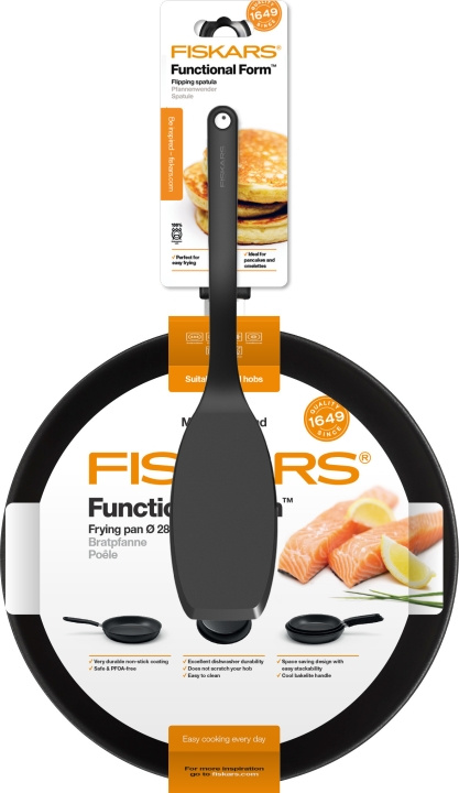 Fiskars Functional Form - stekpanna 28 cm + stekspade in the group HOME, HOUSEHOLD & GARDEN / Kitchen utensils / Frying pans at TP E-commerce Nordic AB (C55224)