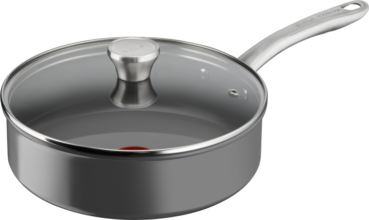 Tefal (RE)NEW+ -Sauteuse, 24 cm, keramisk beläggning, grå in the group HOME, HOUSEHOLD & GARDEN / Kitchen utensils / Pots & Pans at TP E-commerce Nordic AB (C55346)