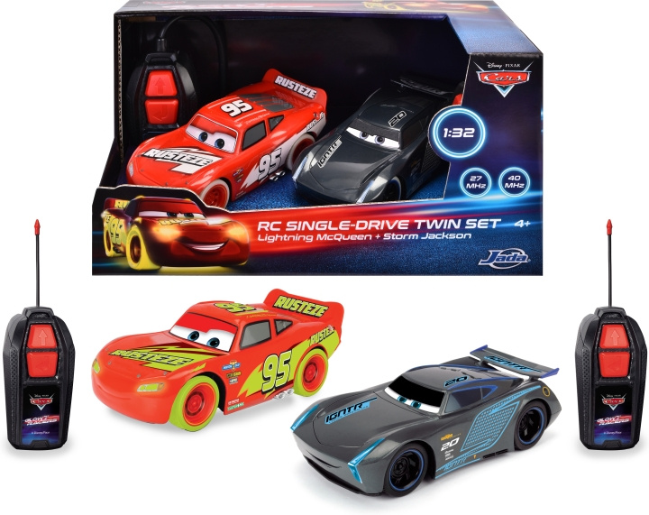 Jada RC Disney Cars Glow Racers - fjärrstyrda bilar, Salama & Jackson in the group TOYS, KIDS & BABY PRODUCTS / Radio controlled / RC cars at TP E-commerce Nordic AB (C55406)