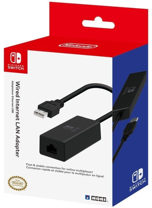 Hori Wired Internet LAN Adapter -nätadapter för kabelanslutning till internet, Switch. in the group HOME ELECTRONICS / Game consoles & Accessories / Nintendo Switch / Accessories at TP E-commerce Nordic AB (C56097)