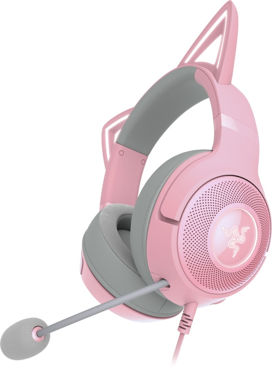 Razer Kraken Kitty V2 Gaming Headset, Rosa in the group COMPUTERS & PERIPHERALS / GAMING / Headset at TP E-commerce Nordic AB (C56140)
