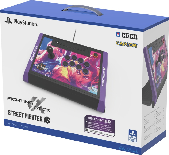 Hori Fighting Stick Alpha - Spelkontroll för Street Fighter 6, PS4 / PS5 / PC in the group HOME ELECTRONICS / Game consoles & Accessories / Sony PlayStation 5 at TP E-commerce Nordic AB (C56163)