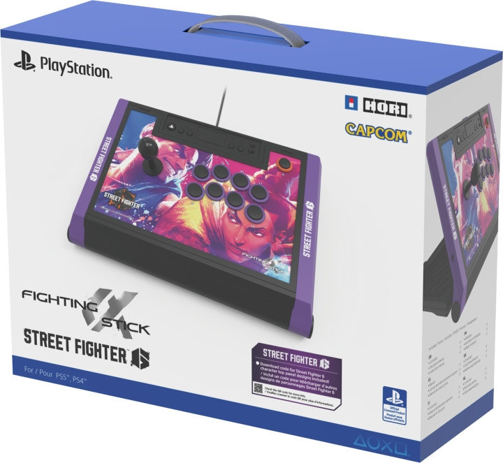 Hori Fighting Stick Alpha - Spelkontroll för Street Fighter 6, PS4 / PS5 / PC in the group HOME ELECTRONICS / Game consoles & Accessories / Sony PlayStation 5 / Accessories at TP E-commerce Nordic AB (C56163)