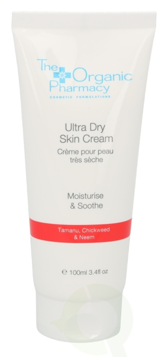 The Organic Pharmacy Ultra Dry Skin Cream 100 ml Moisturise & Sooth / Tamanu, Chickweed & Neem in the group BEAUTY & HEALTH / Skin care / Body health / Body lotion at TP E-commerce Nordic AB (C56231)