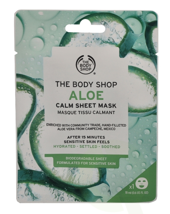 The Body Shop Sheet Mask 18 ml Calm - Aloe in the group BEAUTY & HEALTH / Skin care / Face / Masks at TP E-commerce Nordic AB (C56335)