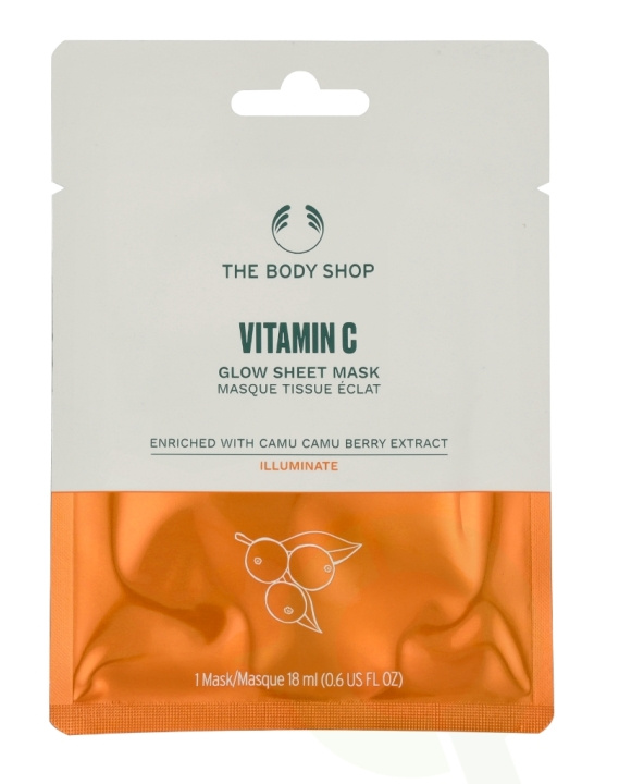 The Body Shop Sheet Mask 18 ml Vitamin C Glow in the group BEAUTY & HEALTH / Skin care / Face / Masks at TP E-commerce Nordic AB (C56338)