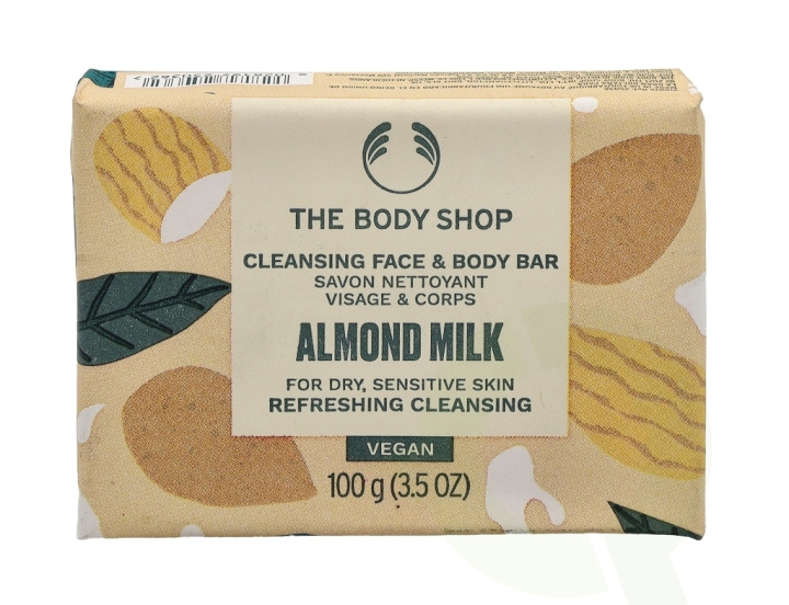 The Body Shop Cleansing Face & Body Bar 100 g Almond Milk in the group BEAUTY & HEALTH / Skin care / Body health / Scented soaps at TP E-commerce Nordic AB (C56341)