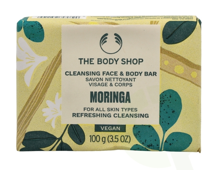 The Body Shop Cleansing Face & Body Bar 100 g Moringa in the group BEAUTY & HEALTH / Skin care / Body health / Scented soaps at TP E-commerce Nordic AB (C56342)