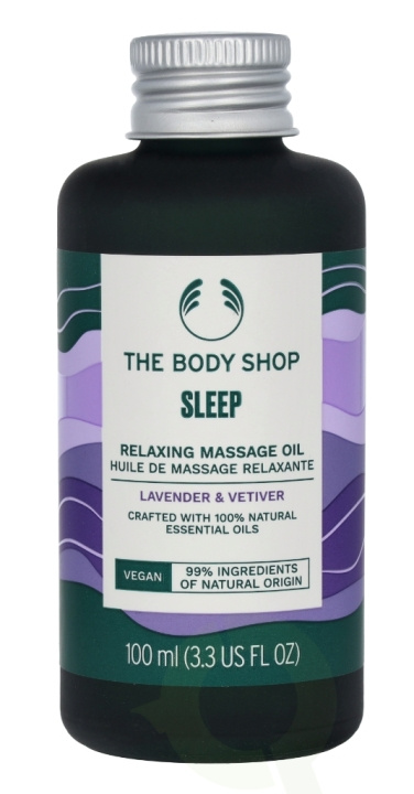 The Body Shop Sleep Relaxing Massage Oil 100 ml Lavender & Vetiver in the group BEAUTY & HEALTH / Skin care / Body health / Body oil at TP E-commerce Nordic AB (C56372)