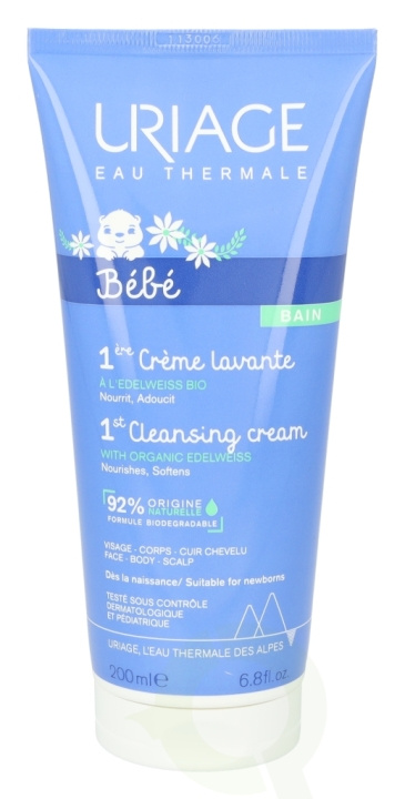 Uriage Bebe 1st Cleansing Cream 200 ml Bain in the group TOYS, KIDS & BABY PRODUCTS / Baby Gadgets / Care & Hygiene at TP E-commerce Nordic AB (C56574)