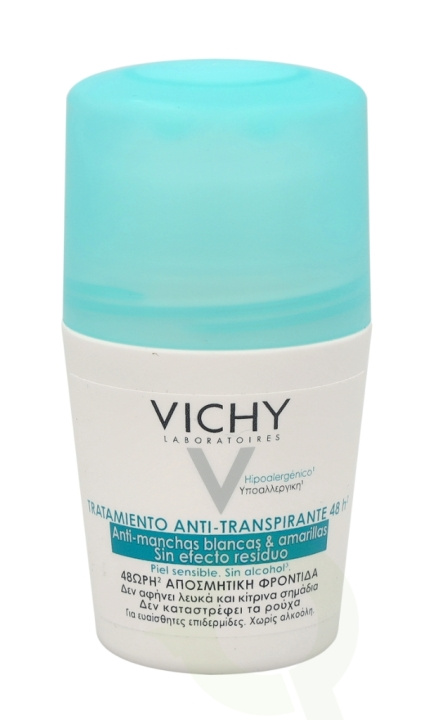 Vichy 48Hr Anti-Perspirant Roll-On 50 ml Sensitive Skin - Alcohol-Free in the group BEAUTY & HEALTH / Fragrance & Perfume / Deodorants / Deodorant for men at TP E-commerce Nordic AB (C56616)