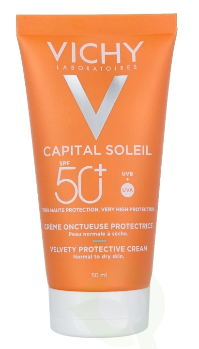 Vichy Ideal Soleil Velvety Cream Complexion SPF50 50 ml Waterproof in the group BEAUTY & HEALTH / Skin care / Tanning / Sunscreen at TP E-commerce Nordic AB (C56630)