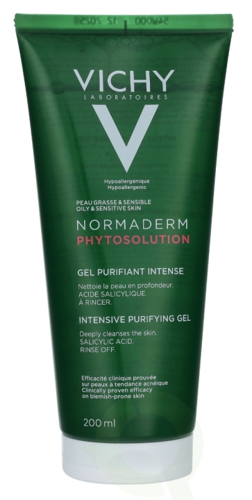 Vichy Normaderm Phytosolution Inten. Purifying Gel 200 ml Oily Skin To Sensitive Skin in the group BEAUTY & HEALTH / Skin care / Face / Cleaning at TP E-commerce Nordic AB (C56653)