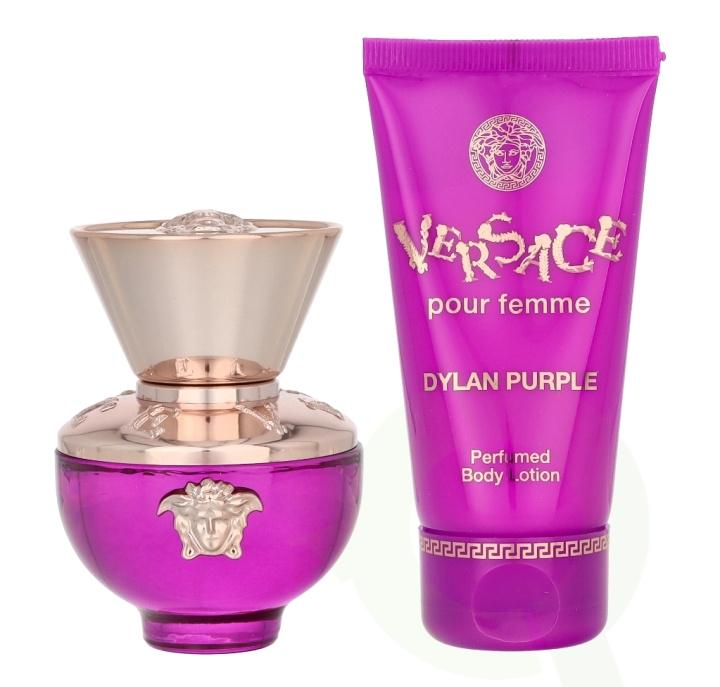 Versace Dylan Purple Pour Femme Giftset 80 ml Edp Spray 30ml/BodyLotion 50ml in the group BEAUTY & HEALTH / Gift sets / Gift sets for her at TP E-commerce Nordic AB (C56883)