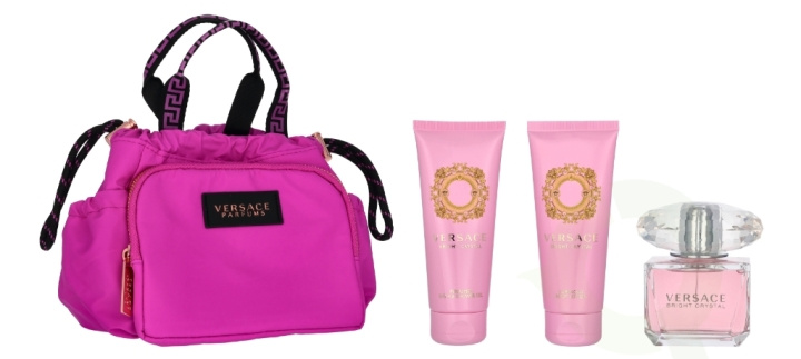 Versace Bright Crystal Giftset 290 ml Edt Spray 90ml/Shower Gel 100ml/Body Lotion 100m/Pouch in the group BEAUTY & HEALTH / Gift sets / Gift sets for her at TP E-commerce Nordic AB (C56884)