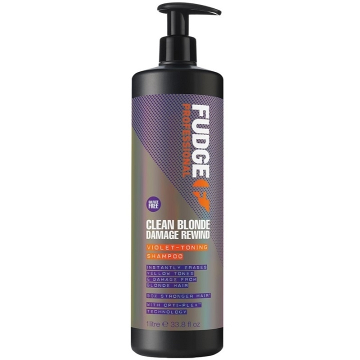 Fudge Clean Blonde Damage Rewind Violet-Toning Shampoo 1000ml in the group BEAUTY & HEALTH / Hair & Styling / Hair care / Schampoo at TP E-commerce Nordic AB (C56986)