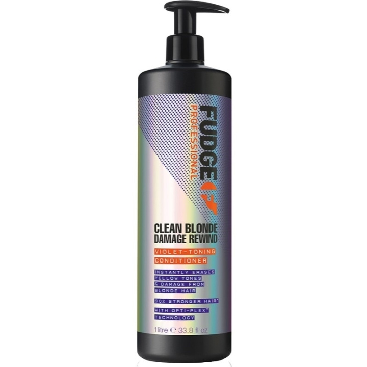 Fudge Clean Blonde Damage Rewind Violet-Toning Conditioner 1000ml in the group BEAUTY & HEALTH / Hair & Styling / Hair care / Conditioner at TP E-commerce Nordic AB (C56988)
