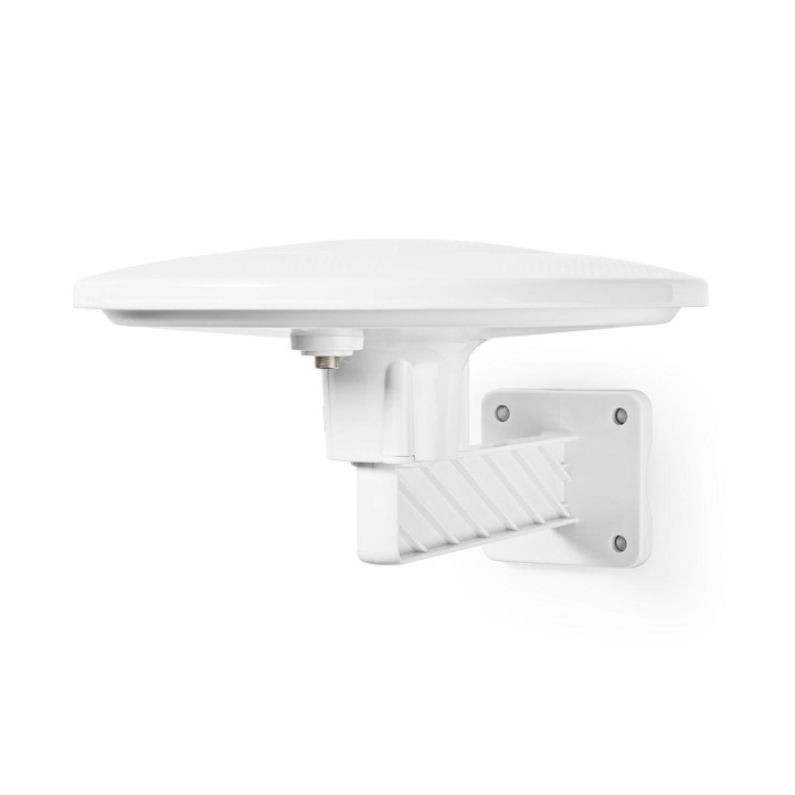 Nedis Outdoor HDTV Antenna | Active | Connector type: F-connector | FM / UHF / VHF | Reception range: 0-50 km | LTE700 | Gain: 28 dB | White in the group HOME ELECTRONICS / Audio & Picture / TV & Accessories / Antennas & Accessories at TP E-commerce Nordic AB (C56991)