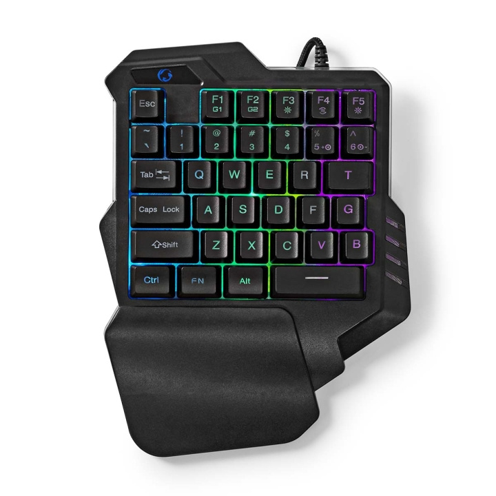 Nedis Wired Gaming Keyboard | USB Type-A | Membrane Keys | RGB | Single-Handed | Universal | USB Powered | Power cable length: 1.60 m | Gaming in the group COMPUTERS & PERIPHERALS / GAMING / Keyboards at TP E-commerce Nordic AB (C56994)