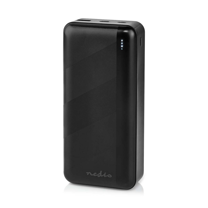 Nedis Powerbank | 30000 mAh | 1.5 / 2.0 / 3.0 A | Number of outputs: 2 | Output connection: 1x USB-A / 1x USB-C™ | Input connection: 1x Micro USB / 1x USB-C™ | PD3.0 20W | Lithium-Polymer in the group SMARTPHONE & TABLETS / Chargers & Cables / Powerbanks at TP E-commerce Nordic AB (C57001)
