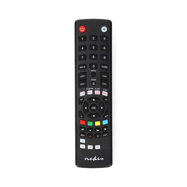 Nedis Universal Remote Control | Preprogrammed | 1 Device | Amazon Prime / Disney + Button / Google Play Button / Netflix Button / Youtube Button | Infrared | Black in the group HOME ELECTRONICS / Audio & Picture / TV & Accessories / Remote controls at TP E-commerce Nordic AB (C57010)
