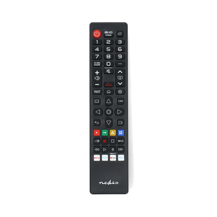Nedis Replacement Remote Control | Suitable for: LG | Preprogrammed | 1 Device | Amazon Prime / Disney + Button / Netflix Button / Rakuten TV Button | Infrared | Black in the group HOME ELECTRONICS / Audio & Picture / TV & Accessories / Remote controls at TP E-commerce Nordic AB (C57014)