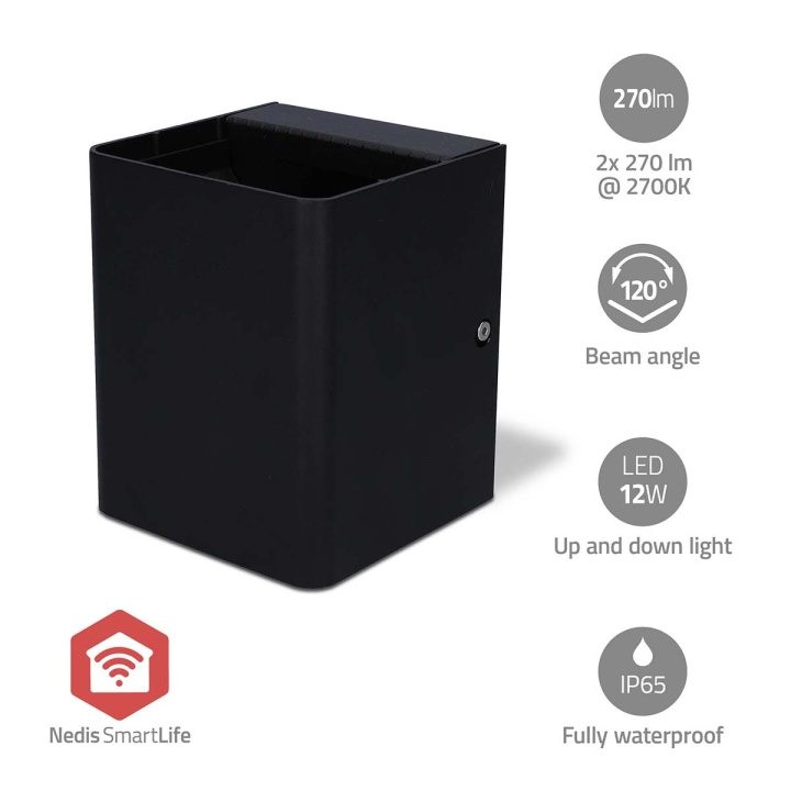 Nedis SmartLife Floodlight | 2 x 270 lm | Zigbee 3.0 | 12 + 4 W | RGB / Warm White | 2700 K | Aluminium | Android™ / IOS in the group HOME, HOUSEHOLD & GARDEN / Electricity & Lighting / Outdoor lighting / Outdoor wall light / Outdoor wall light without sensor at TP E-commerce Nordic AB (C57036)