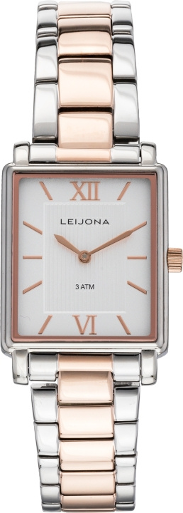 Leijona 5171-4344 - armbandsklocka, 24 mm, silver / roséguld in the group Sport, leisure & Hobby / Accessories / Watches at TP E-commerce Nordic AB (C57119)