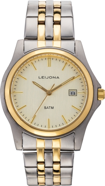 Leijona 5013-746 armbandsur, 38 mm, stål/guld in the group Sport, leisure & Hobby / Accessories / Watches at TP E-commerce Nordic AB (C57151)