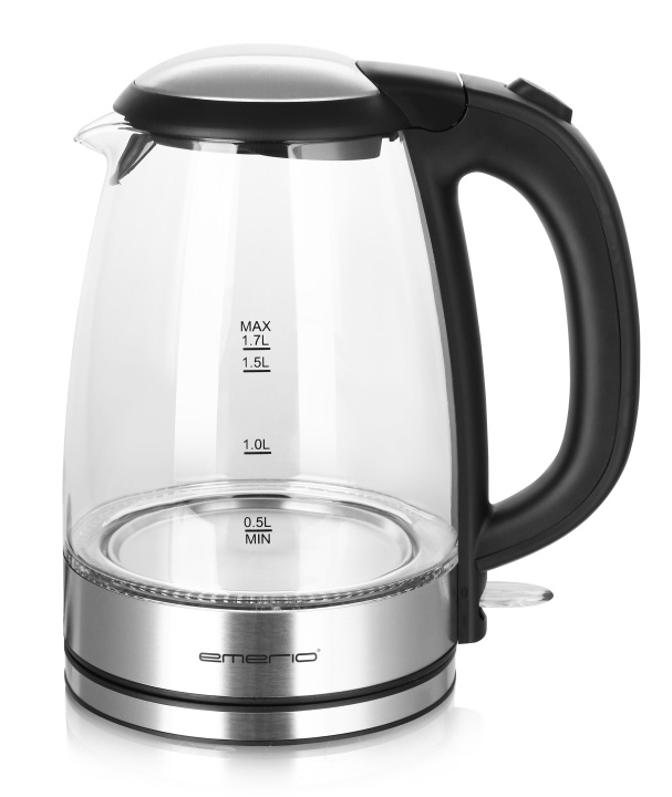 Emerio WK-124318 vattenkokare, glas in the group HOME, HOUSEHOLD & GARDEN / Household appliances / Water & Juice / Kettles at TP E-commerce Nordic AB (C57302)