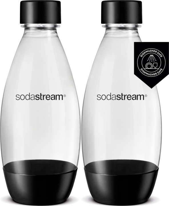 Sodastream DWS Fuse dricksflaska, svart, 2 st in the group HOME, HOUSEHOLD & GARDEN / Household appliances / Water & Juice / Carbonation machines / Accessories at TP E-commerce Nordic AB (C57319)