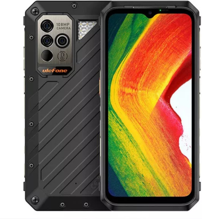 Ulefone Power Armor 18 5G telefon, 256/12 GB, svart in the group SMARTPHONE & TABLETS / Mobile phones & smartphones at TP E-commerce Nordic AB (C57322)