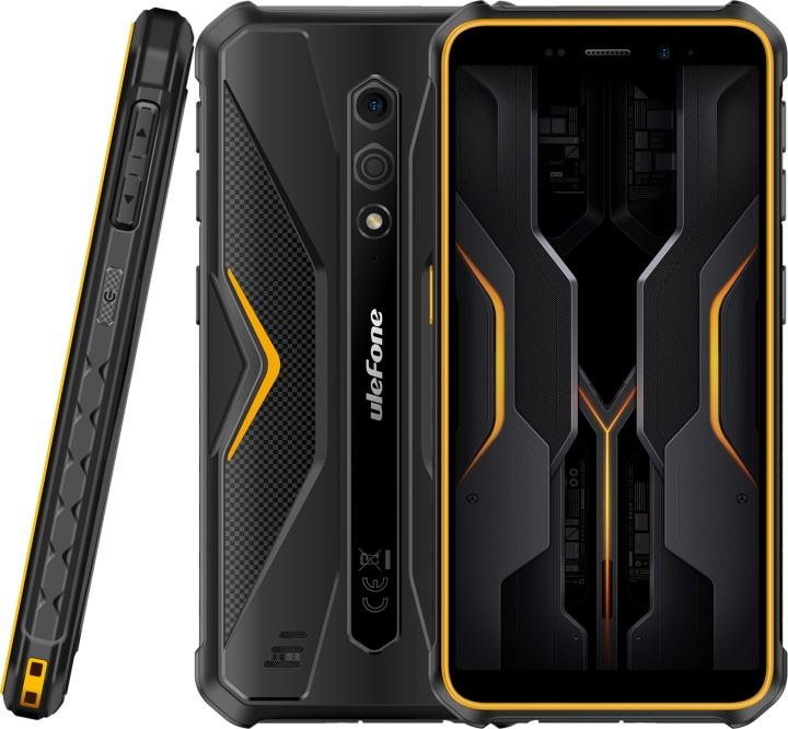 Ulefone Armor X12 Pro telefon, 64/4GB, svart/orange in the group SMARTPHONE & TABLETS / Mobile phones & smartphones at TP E-commerce Nordic AB (C57331)