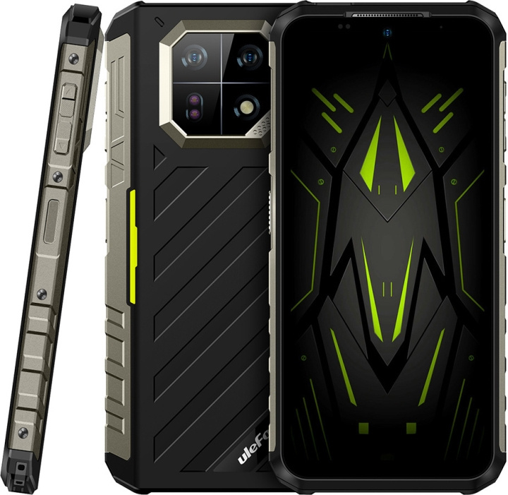 Ulefone Armor 22 Telefon, 256/8GB, Svart/Grön in the group SMARTPHONE & TABLETS / Mobile phones & smartphones at TP E-commerce Nordic AB (C57339)