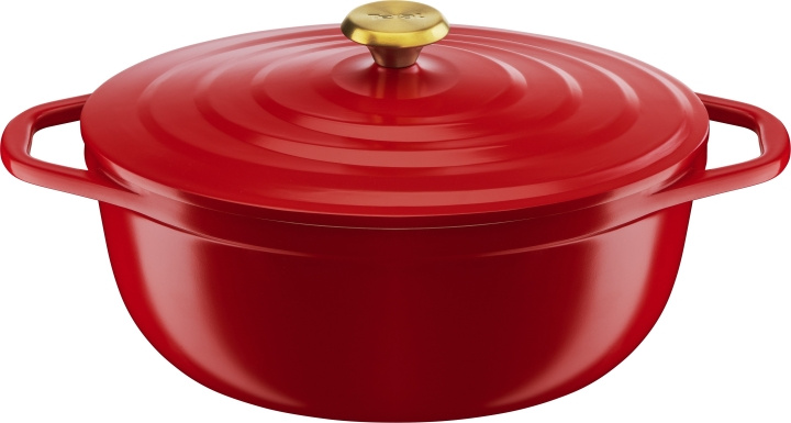 Tefal Air-gjutjärnsgryta, 5,7 L, röd in the group HOME, HOUSEHOLD & GARDEN / Kitchen utensils / Pots & Pans at TP E-commerce Nordic AB (C57454)