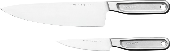 Fiskars All Steel Cooks knivset, tvådelad in the group HOME, HOUSEHOLD & GARDEN / Kitchen utensils / Kitchen knives & Knife sharpeners at TP E-commerce Nordic AB (C57459)