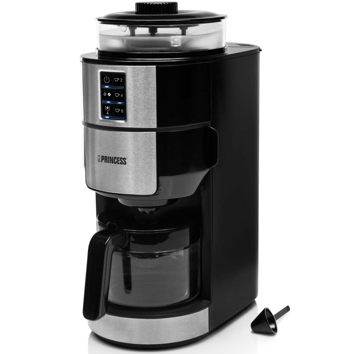 Princess Kaffebryggare Kompakt Grind & Brew Deluxe 249408 in the group HOME, HOUSEHOLD & GARDEN / Household appliances / Coffee makers and accessories / Drip coffee makers at TP E-commerce Nordic AB (C57510)